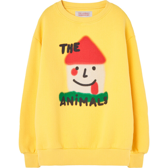 Bear Kids Round Neck Regular Fit Sweatshirt, Yellow