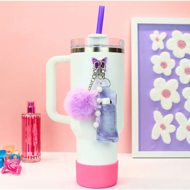 Water Bottle Charms, Purple Flutter - Water Bottle Charms - 2