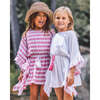 Sea Breeze Tassel Drawstring Waist Kaftan, White - Cover-Ups - 2
