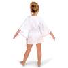 Sea Breeze Tassel Drawstring Waist Kaftan, White - Cover-Ups - 3