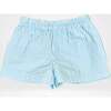 Seersucker Boys Shorts, Blue and White - Shirts - 1 - thumbnail