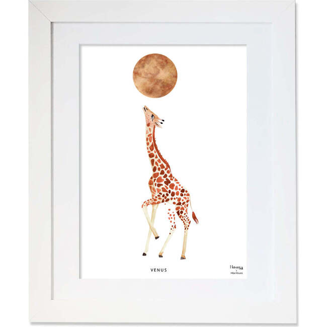 The Giraffe & Venus Photo Frame, Cream - Art - 1