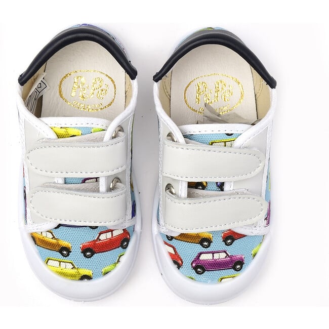 Cars Print Double Velcro Strap Sneakers, Multicolors - Sneakers - 2