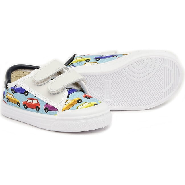 Cars Print Double Velcro Strap Sneakers, Multicolors - Sneakers - 3