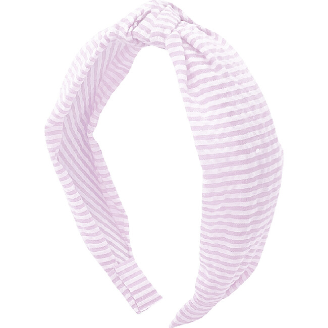 Seersucker Knot Headband, Pink