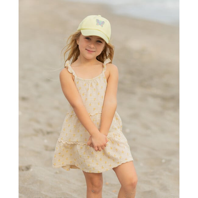 Butterfly Bow Baseball Hat, Yellow - Hats - 7