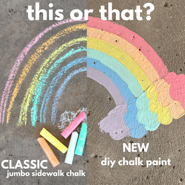 DIY Sidewalk Chalk Paint Set + 6pk Refill - Bubbles/Chalk - 3