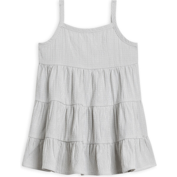 KENDI Cari Seersucker Dress, Shore Stripe / Mist - Colored Organics ...