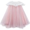 Rosa Pink Tulle Flower Dress, Pink - Dresses - 1 - thumbnail