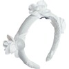 Blanca White Flower Headband, White - Headbands - 1 - thumbnail