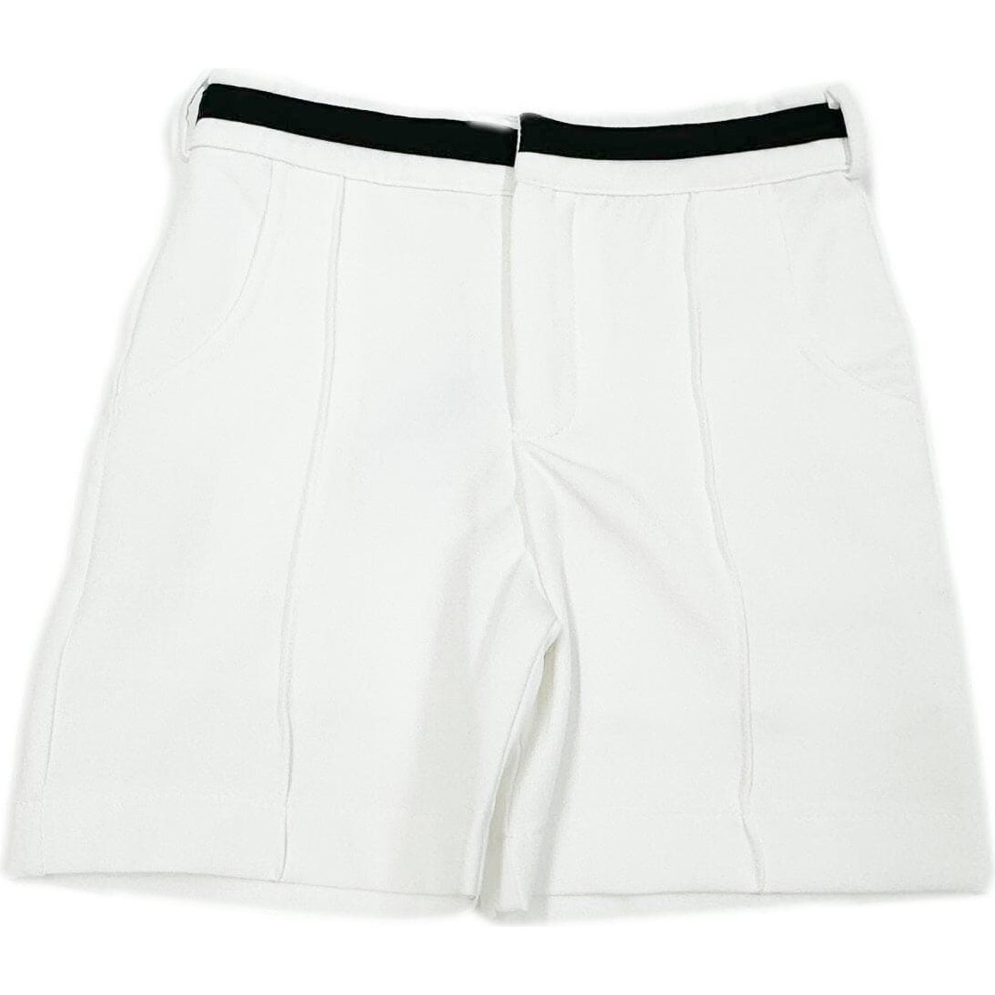 Alex White Shorts With Black Contrast Line - Shorts - 1
