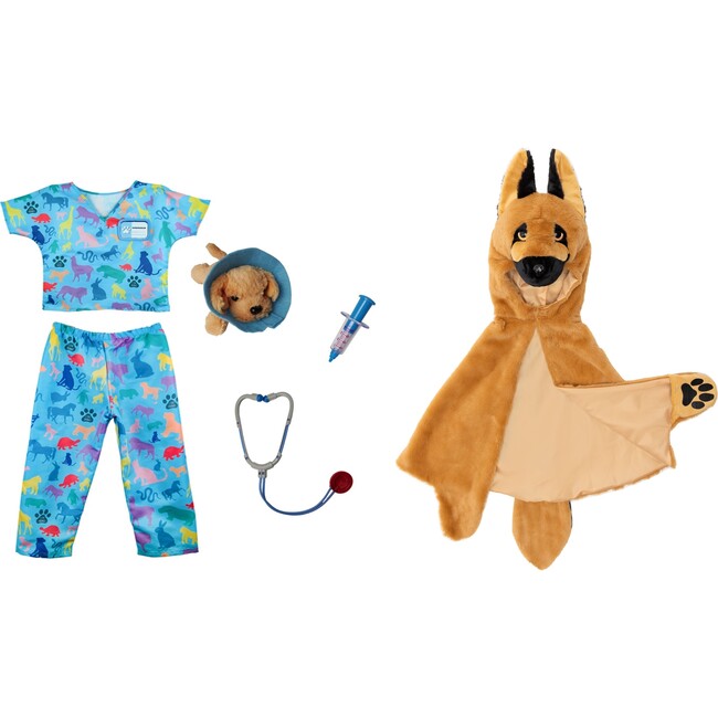 Veterinarian and Dog Cape Dress up Bundle, 2pcs, Size 4-6