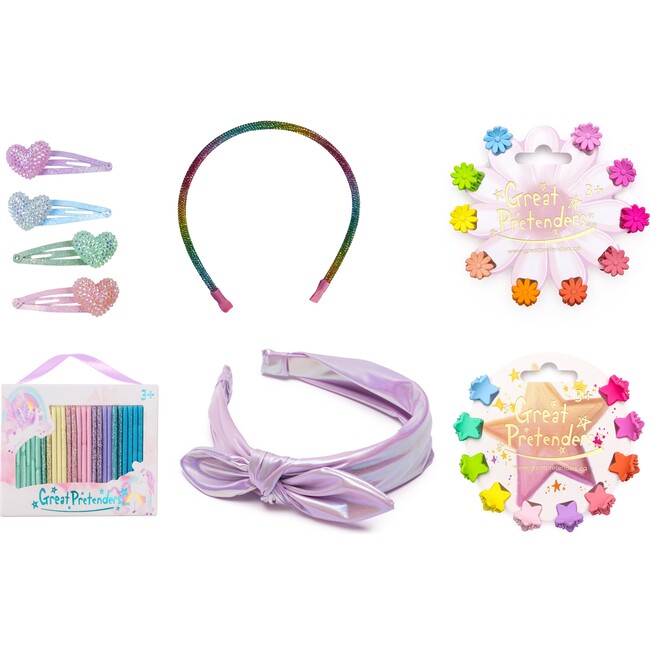 Rainbow Daisies Hair Accessories Bundle