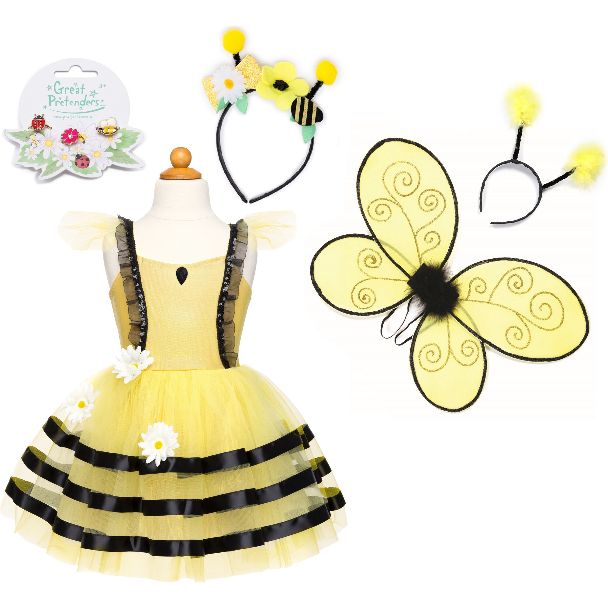 Adorable Bumblebee  Dress Up Bundle, 3pcs - Costumes - 1