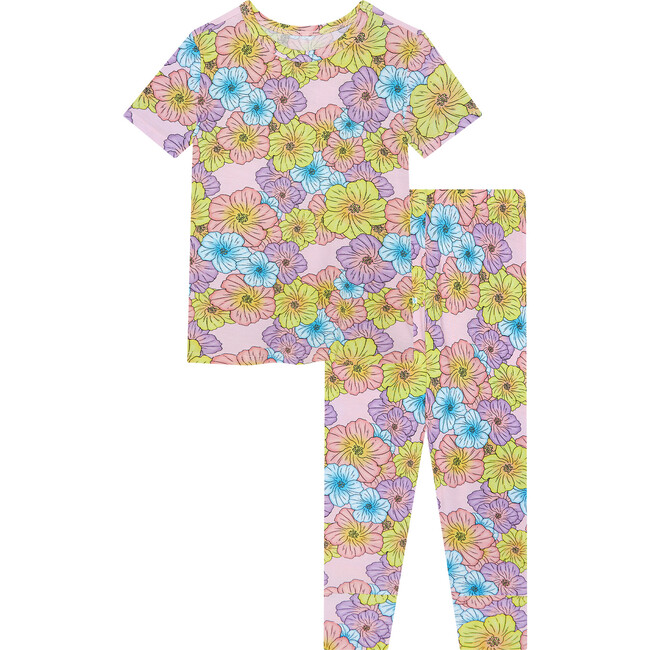 Kourtney Short Sleeve Basic Pajama, Purple