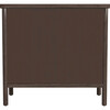 Lennon 34 in. Rectangular 3 Drawer Wood Rounded Leg Dresser, Brown - Dressers - 5