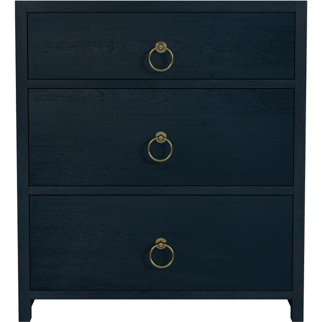 Lark 25 in. W 3 Drawer Nightstand, Navy Blue - Nightstands - 2