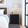 Lark 25 in. W 3 Drawer Nightstand, Navy Blue - Nightstands - 6