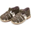 Aiden Fisherman Sandal, Brown - Sandals - 1 - thumbnail