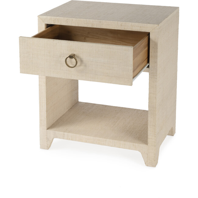 Bar Harbor Raffia 24 in. W 1 Drawer Nightstand, Natural - Nightstands - 3