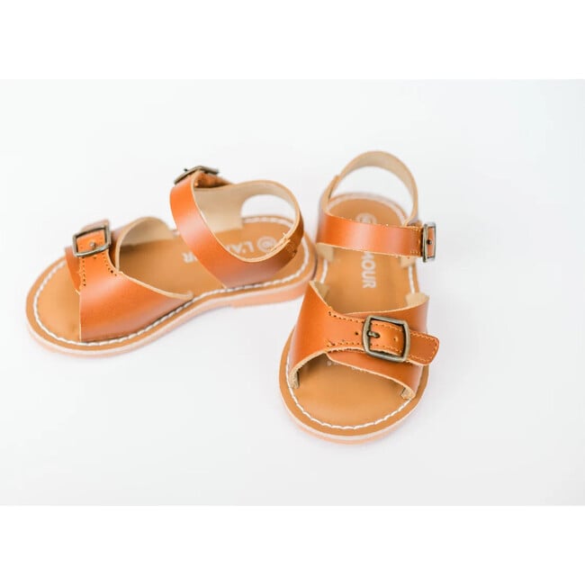 Olympia Buckled Sandal, Cognac - Sandals - 2