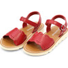 Ella Scalloped Sandal, Red - Sandals - 1 - thumbnail