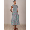 Womens Iris Dress In Margot Strawberry Cream - Dresses - 3