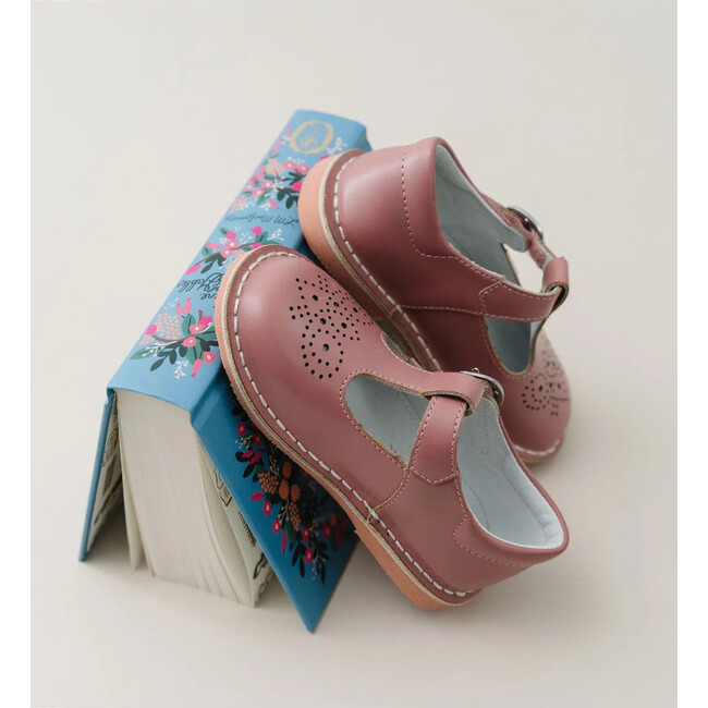 Ollie T-Strap Leather Mary Jane, Vintage Rose