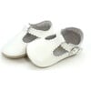 Elodie Scalloped T-Bar Crib Mary Jane, White - Mary Janes - 3