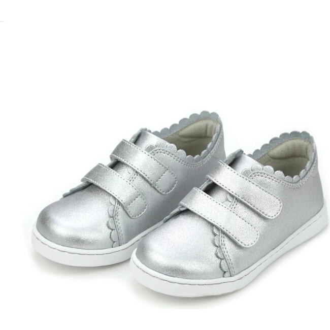 Caroline Scalloped Sneaker, Silver