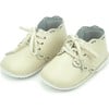 Bella Scalloped Bootie (Baby), Oatmeal - Booties - 1 - thumbnail