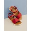 Ella Scalloped Sandal, Red - Sandals - 3