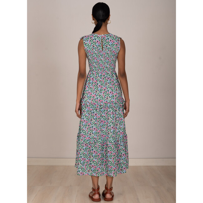 Womens Iris Dress In Margot Strawberry Cream - Dresses - 4
