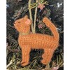 Hand Knit Alpaca Wool Abyssinian Cat Ornament - Ornaments - 2