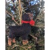 Hand Knit Alpaca Wool Rottweiler Dog Ornament - Ornaments - 3