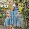 Womens Iris Dress In Margot Strawberry Cream - Dresses - 5