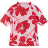 Joonia UPF 50+ Rash Guard Swim Shirt, Misty Red - Shirts - 1 - thumbnail