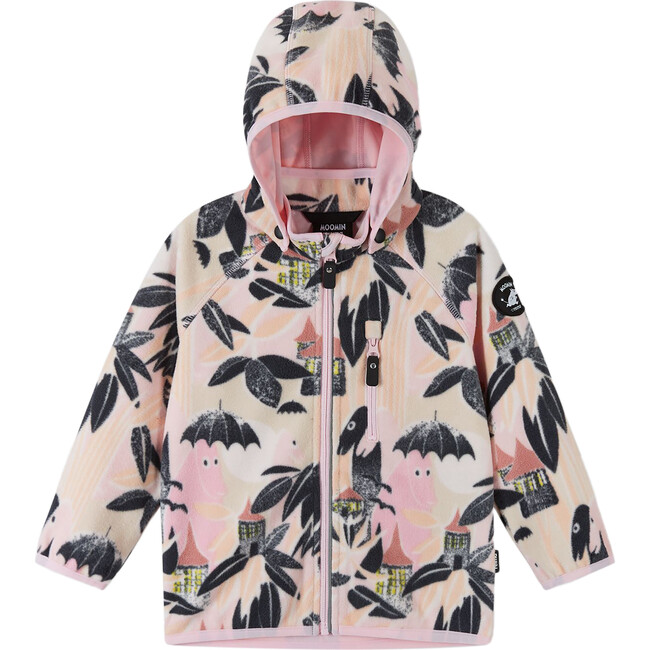 Moomin Vindskydd Windfleece Hooded Jacket, Pale Rose - Jackets - 5