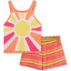 Crochet Sun Short, Set, Coral - Mixed Apparel Set - 1 - thumbnail