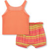 Baby Crochet Sun Short, Set, Coral - Mixed Apparel Set - 2