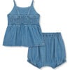 Baby Embroidered Set, Chambray - Mixed Apparel Set - 2