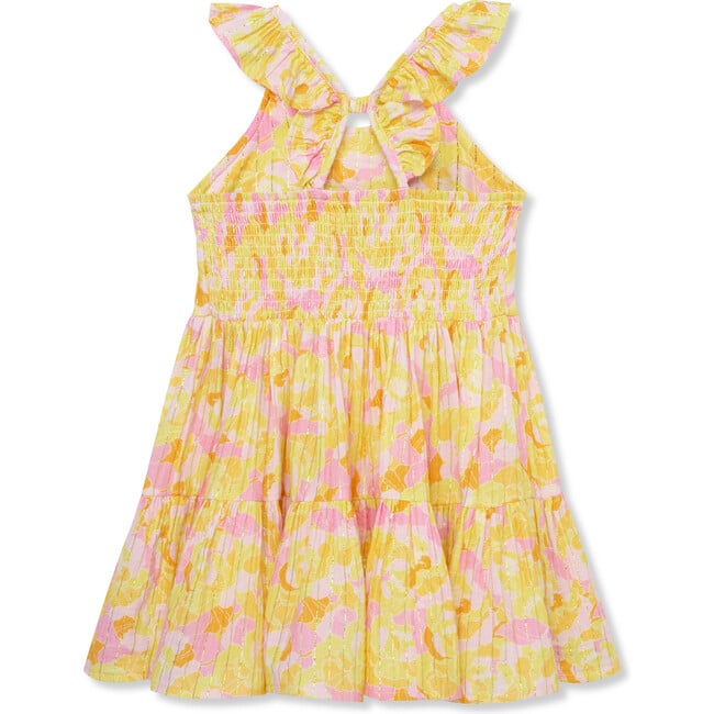 Sherbert Floral Dress, Yellow - Dresses - 2