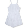 Eyelet Romper, White - Rompers - 2