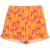 Ribbed Palm Trees Short, Orange - Shorts - 1 - thumbnail