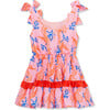 Monkey Print Dress, Pink - Dresses - 2