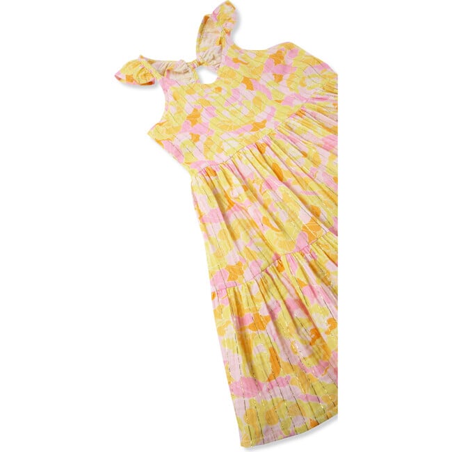 Sherbert Floral Dress, Yellow - Dresses - 3