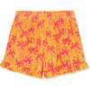 Ribbed Palm Trees Short, Orange - Shorts - 2