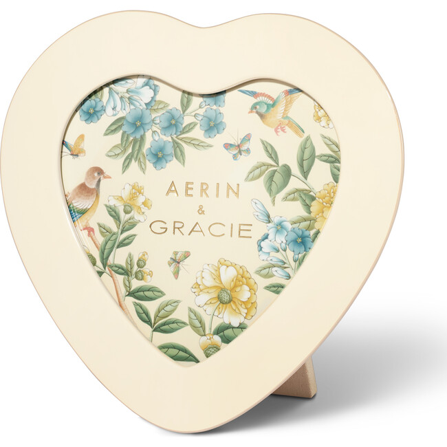 Aerin & Gracie Heathcote Lacquer Heart Frame, Cream - Frames - 3