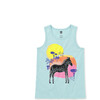 Spotted Zebra Tank Top, Sky - Tank Tops - 1 - thumbnail