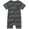 Baby Pocket Shortie Romper, Nile Crocodiles - Shorts - 1 - thumbnail